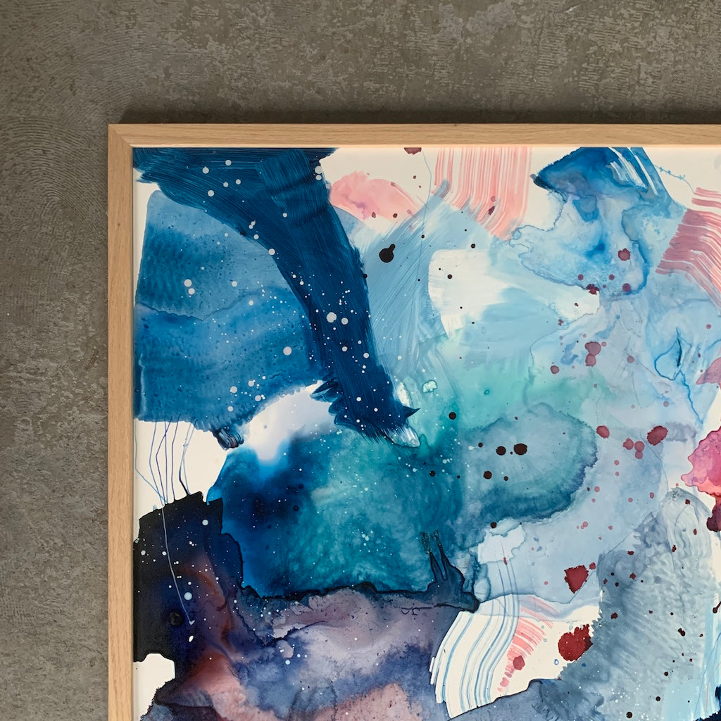 Give - Maleri på papir - A1 størrelse (59,4x84,1 cm)