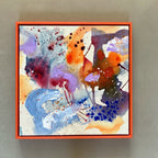 Colour scape #5 - 50x50 cm - orange ramme