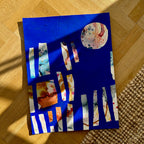 Ultramarine #12 - originalt papirværk - 37x47 cm - røget egetræsramme/ART-glas