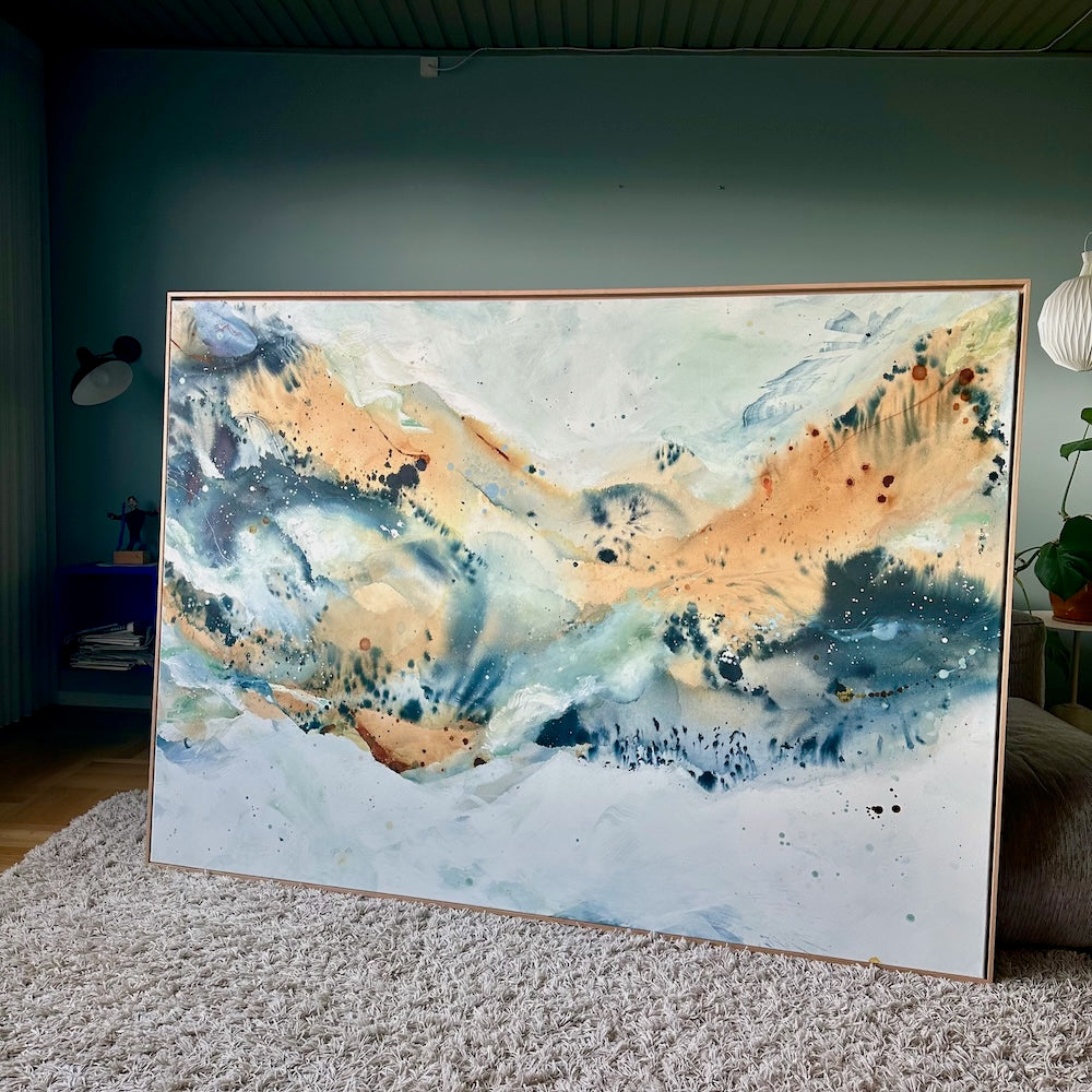Soft #7 - 130x180 cm - i egetræsramme