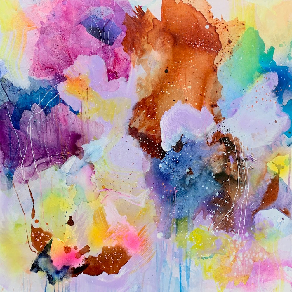 "Let them play" - 100x100 cm