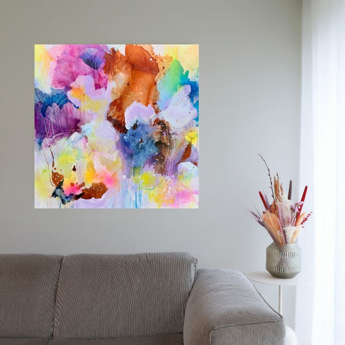 "Let them play" - 100x100 cm