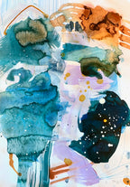 November walk #1 - 65x85 cm (indrammet i egetræ)