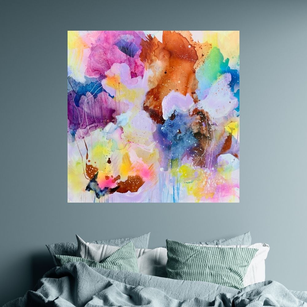 "Let them play" - 100x100 cm