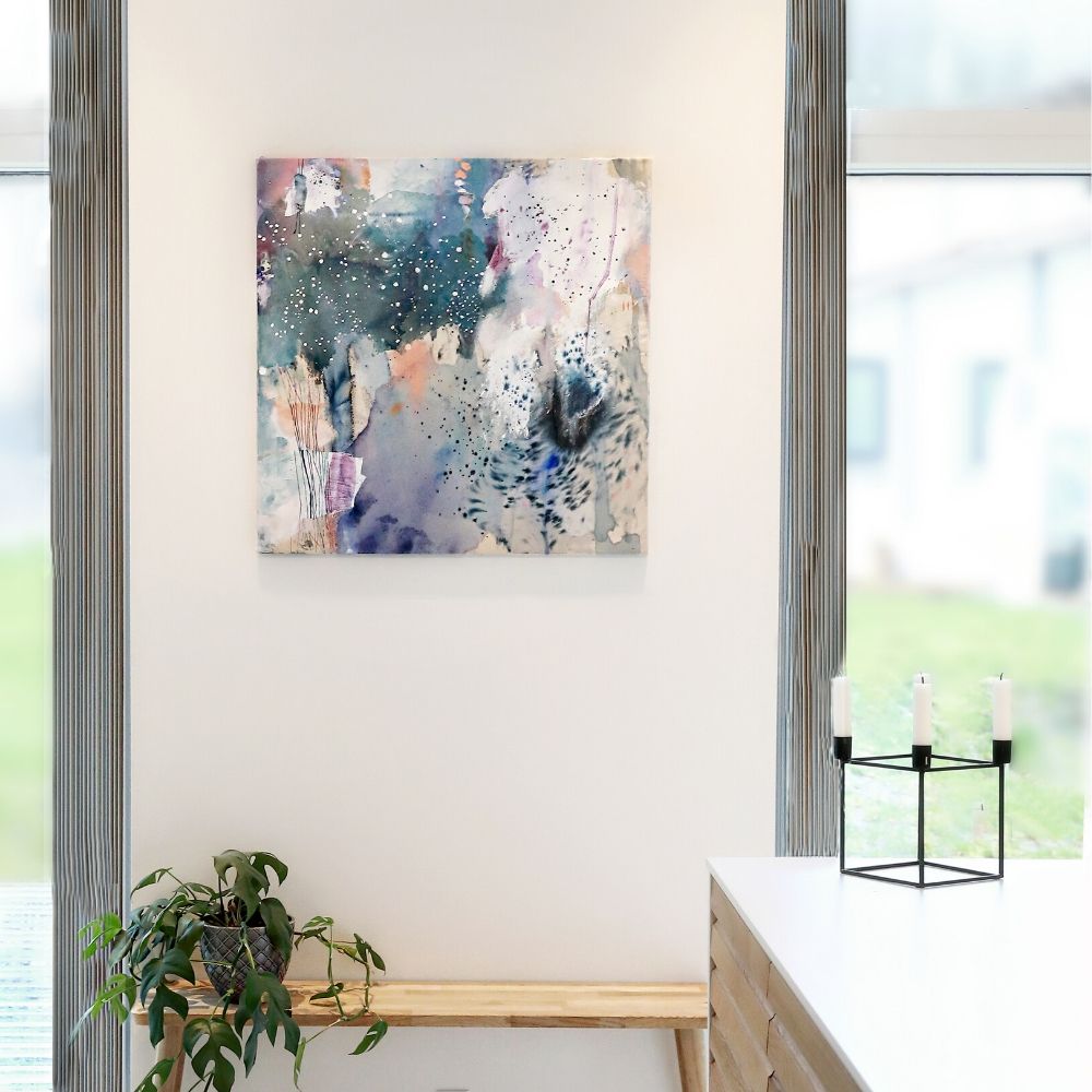 A little bit of snow - 75 x 75 cm