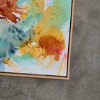 Abstraction #1 - 60x60 cm - m. egetræsramme