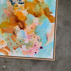 Abstraction #2 - 60x60 cm - m. egetræsramme