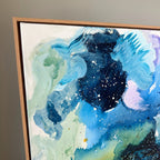Panorama #1, i egetræsramme (140x140 cm)
