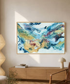 Soft #13 - 100x150 cm - i egetræsramme
