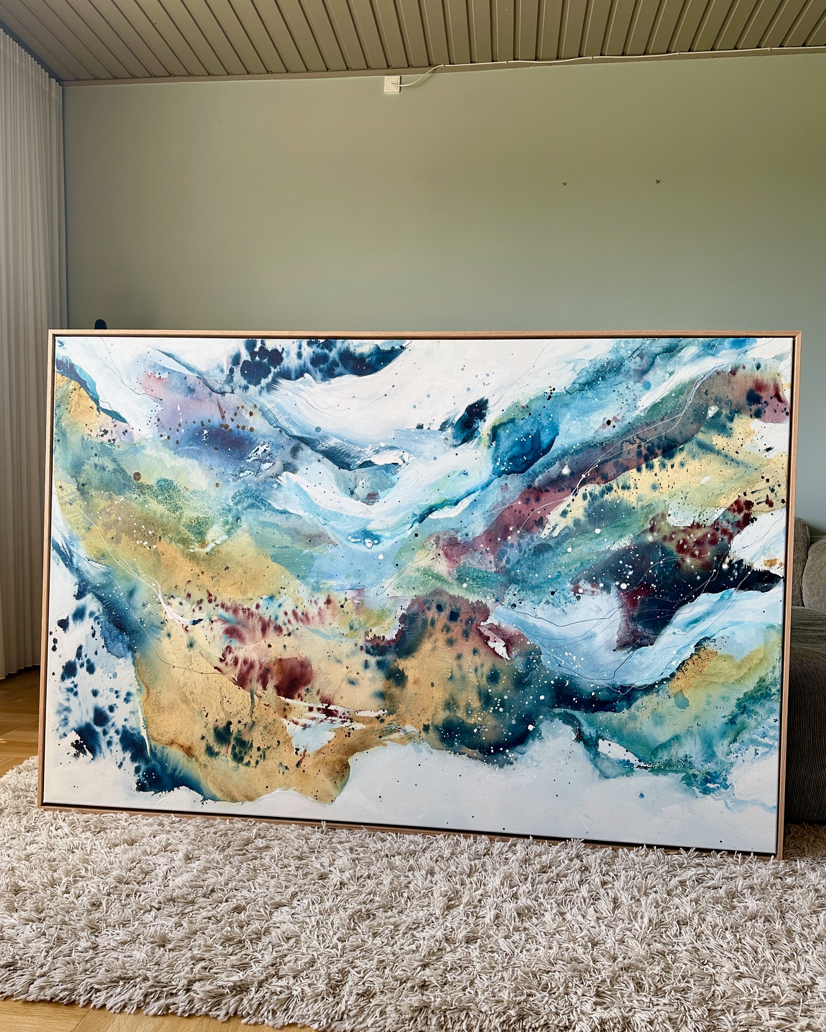 Soft #13 - 100x150 cm - i egetræsramme