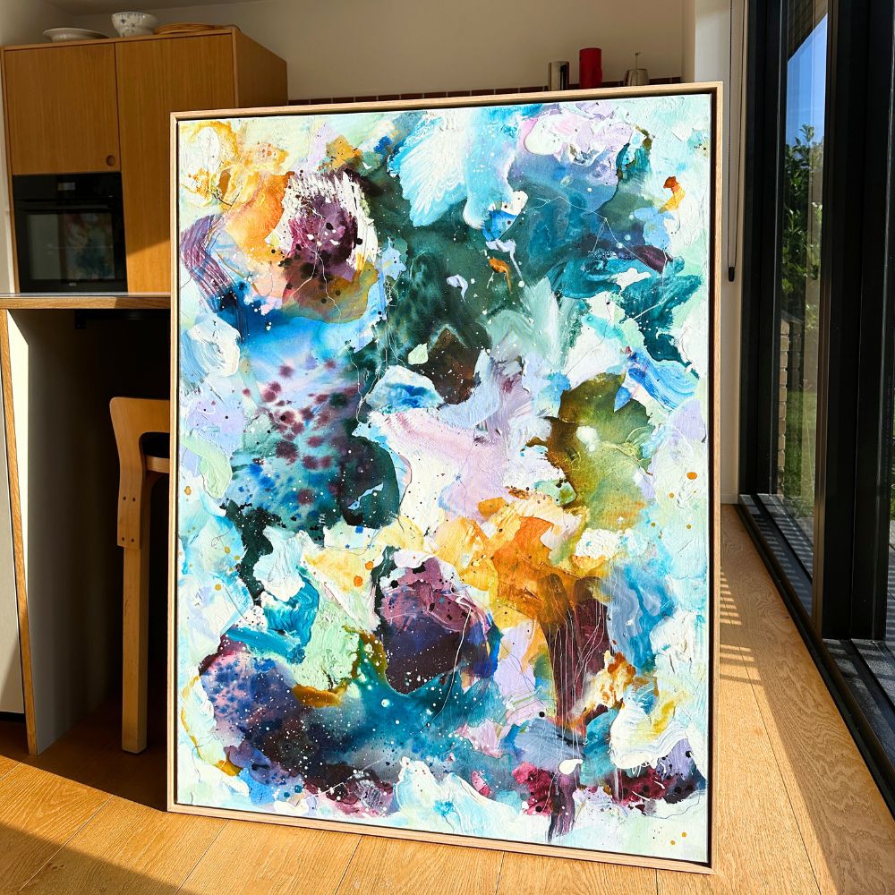 Panorama #4, i egetræs-ramme (90x120 cm)