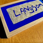 Langsom... - originalt papirværk - 31,5 x 19 cm - egetræsramme/ART-glas