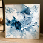 Monochrome #1 - 150x150 cm - med egetræsramme