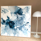 Monochrome #1 - 150x150 cm - med egetræsramme