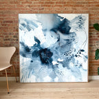 Monochrome #1 - 150x150 cm - med egetræsramme