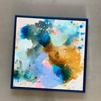 Colour scape #1 - 50x50 cm - blå ramme