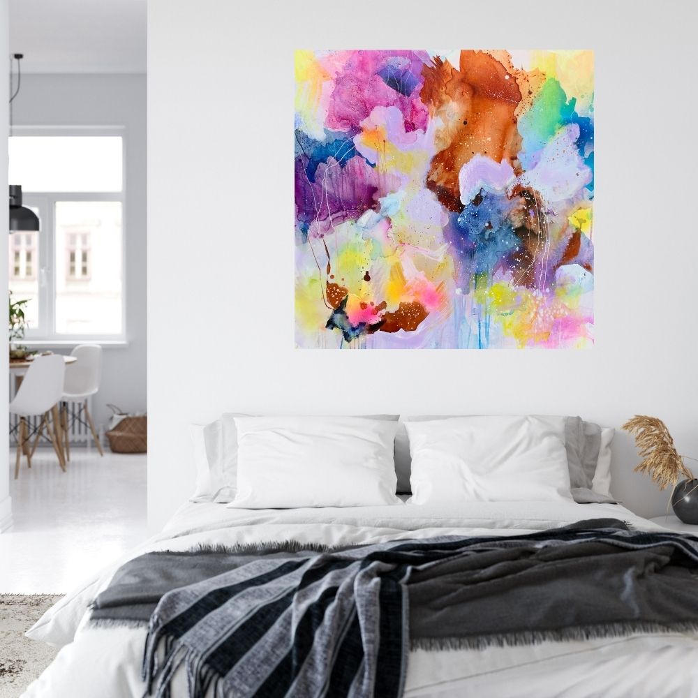 "Let them play" - 100x100 cm