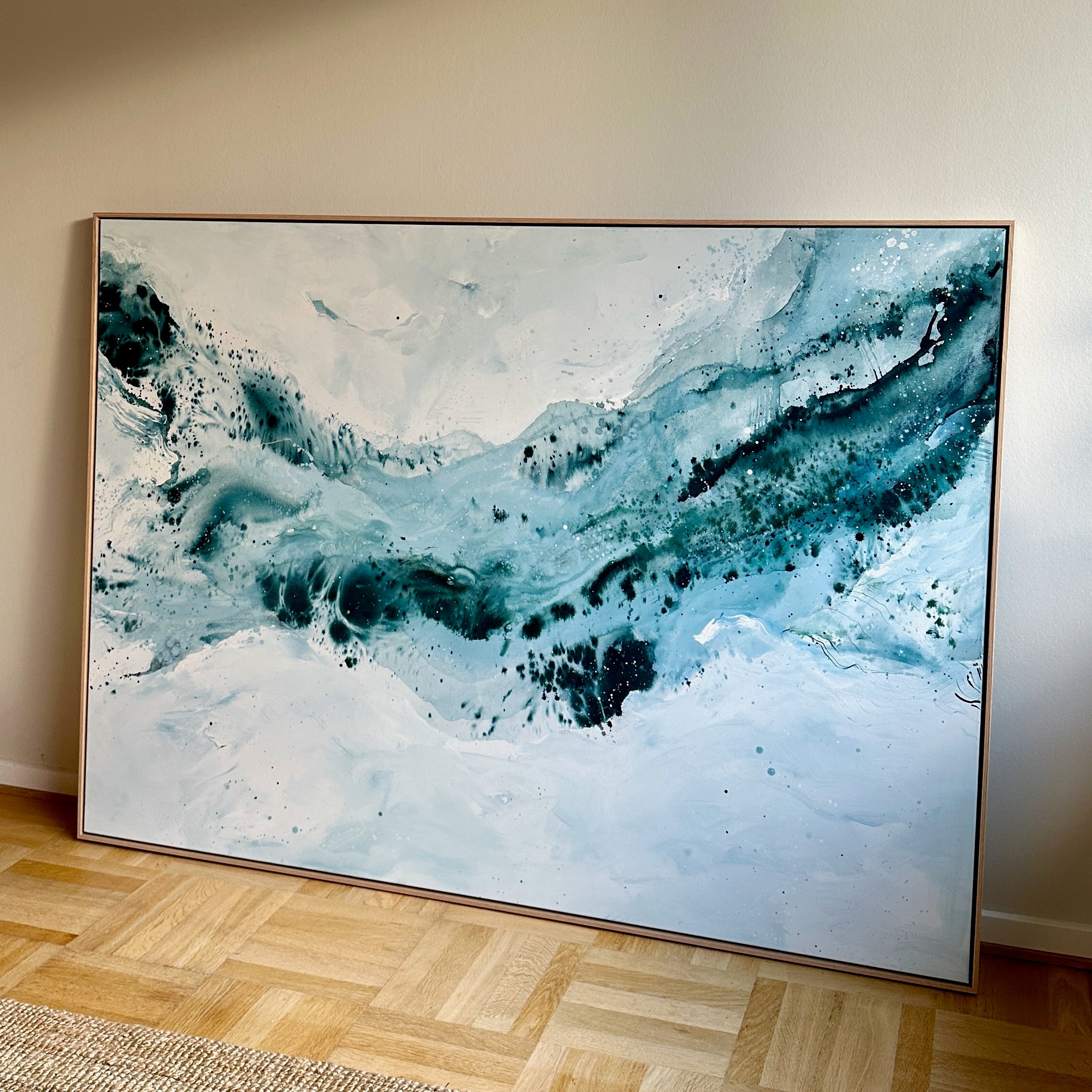 Soft #4 - 130x180 cm - i egetræsramme