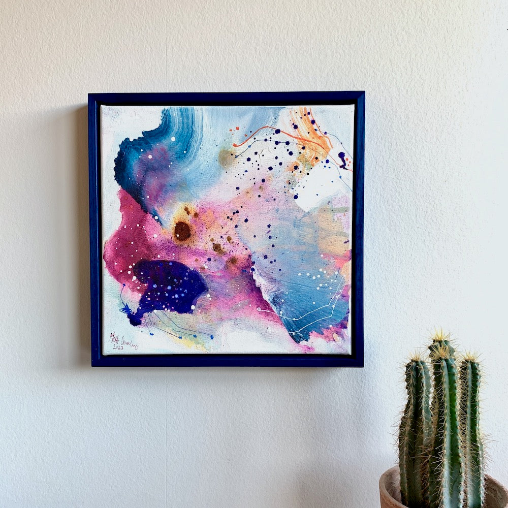 Colour scape Tiny - 30x30 cm - blå ramme