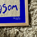 Langsom... - originalt papirværk - 31,5 x 19 cm - egetræsramme/ART-glas