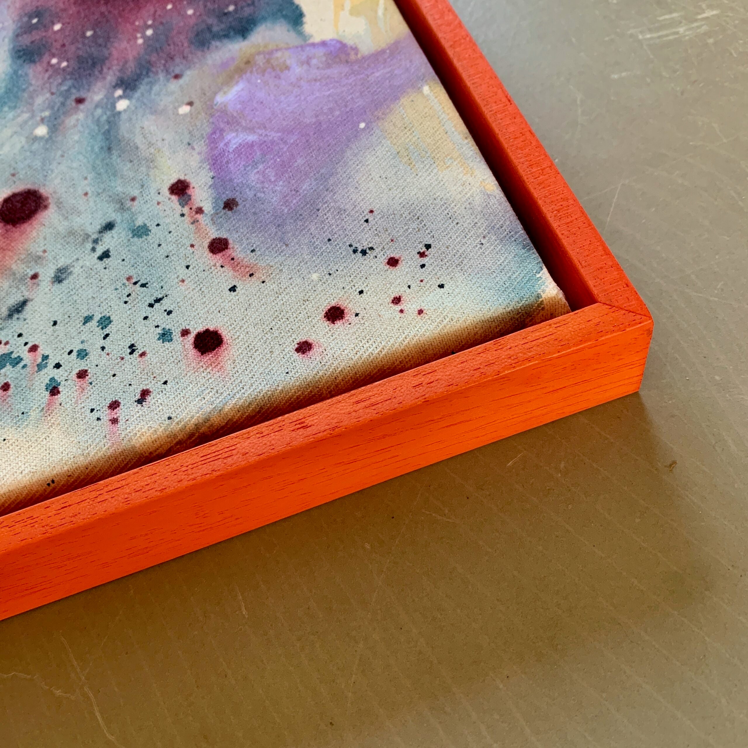 Colour scape #5 - 50x50 cm - orange ramme
