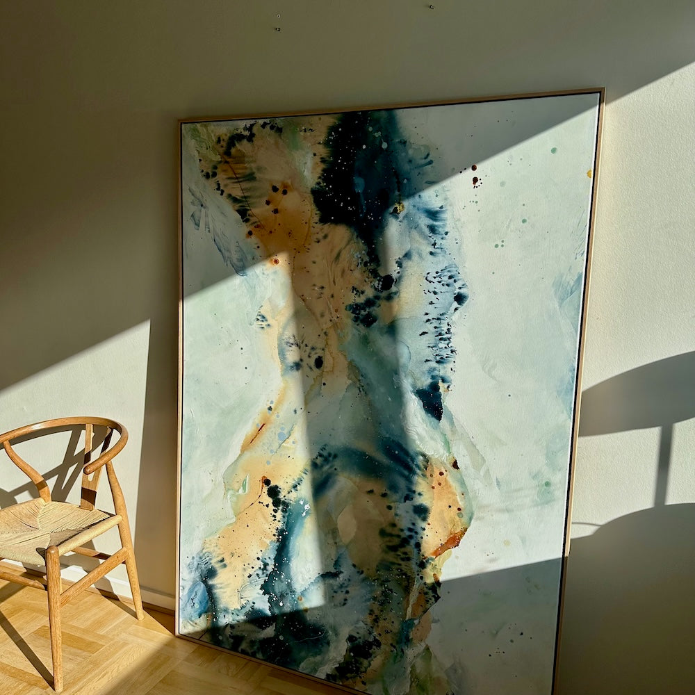 Soft #7 - 130x180 cm - i egetræsramme