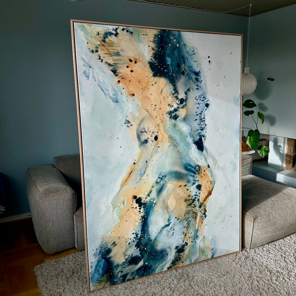 Soft #7 - 130x180 cm - i egetræsramme