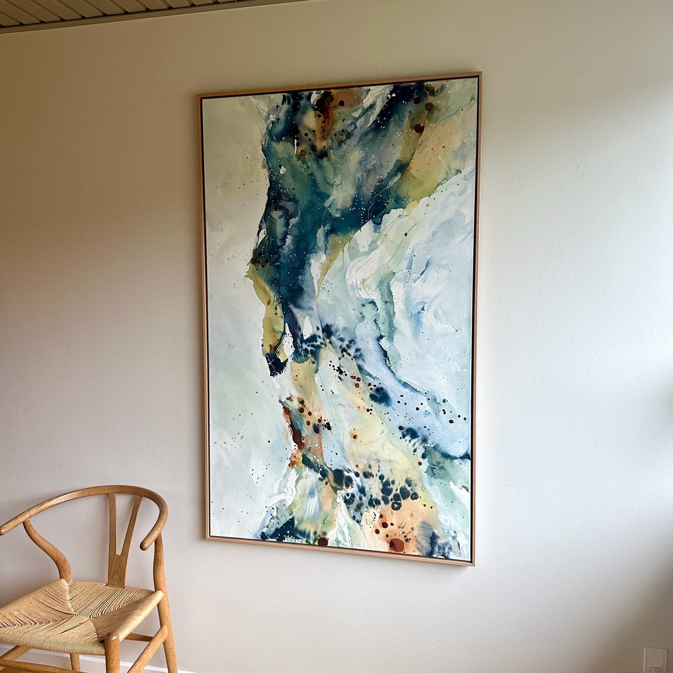 Soft #2 - 90x150 cm - i egetræsramme