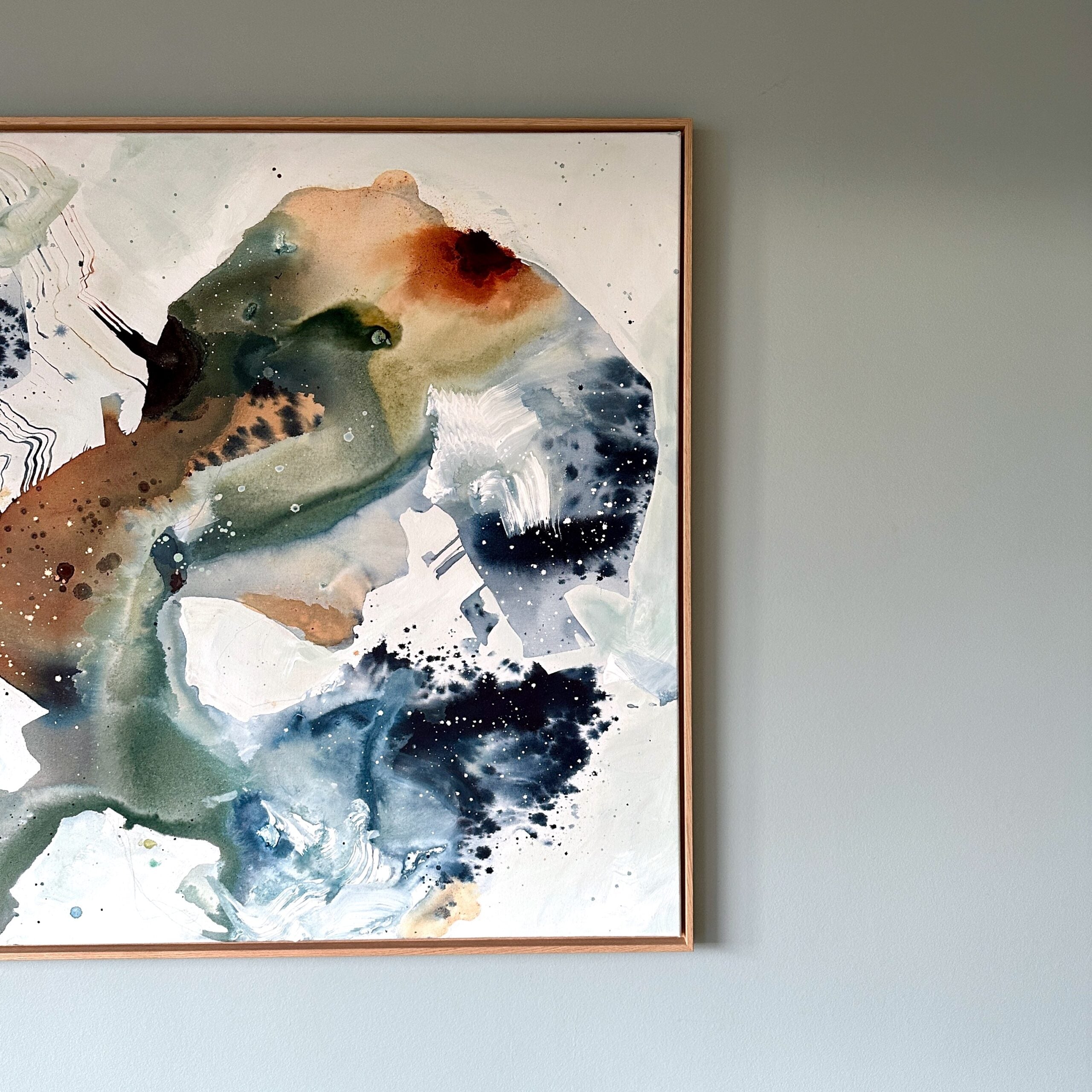 Soft #6 - 100x150 cm - i egetræsramme