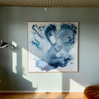 "Monochrome #5" - 140x140 cm  - i ramme