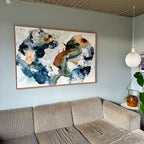 Soft #6 - 100x150 cm - i egetræsramme
