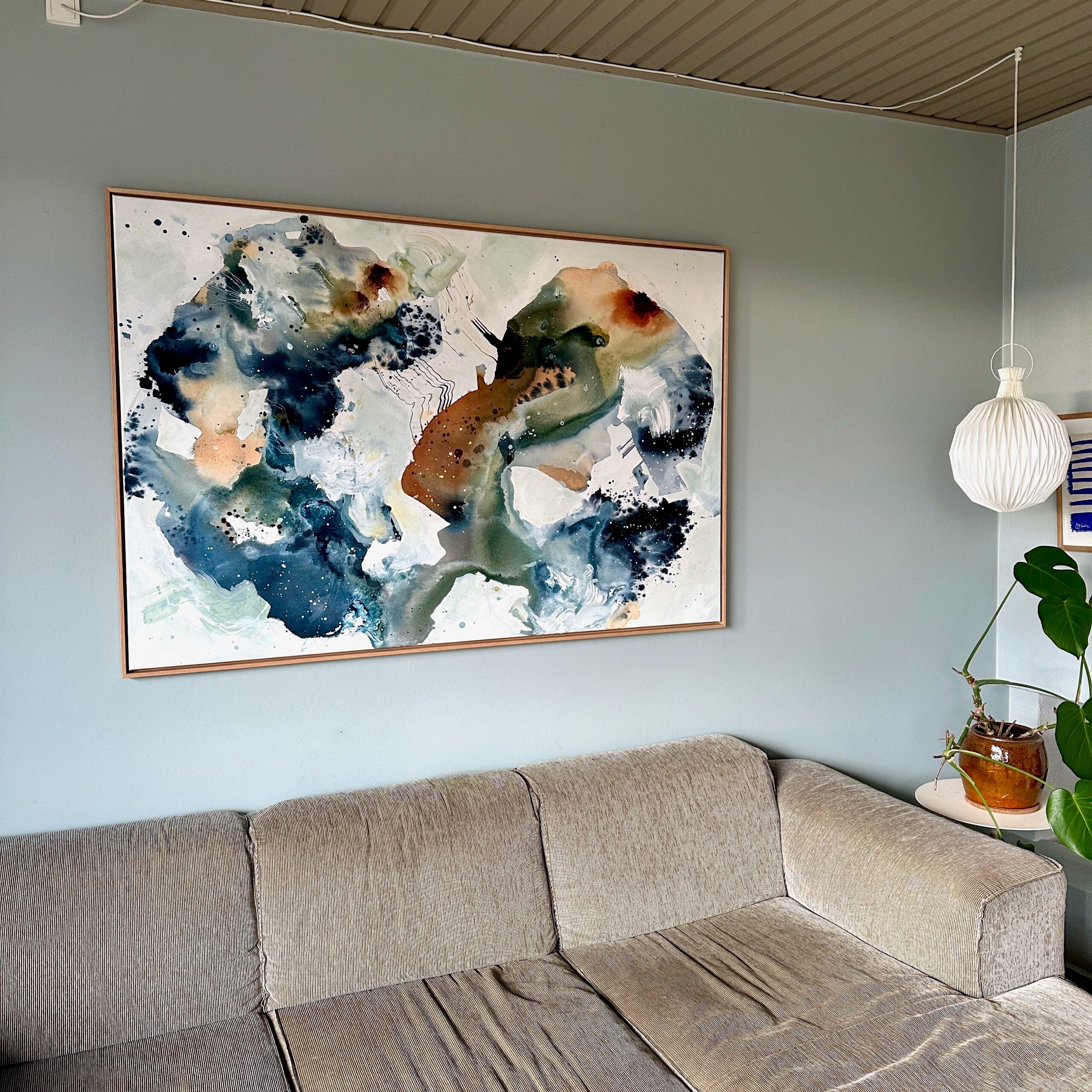 Soft #6 - 100x150 cm - i egetræsramme