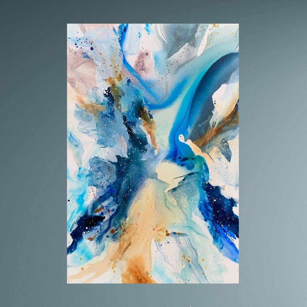 To the moon - 100x150 cm