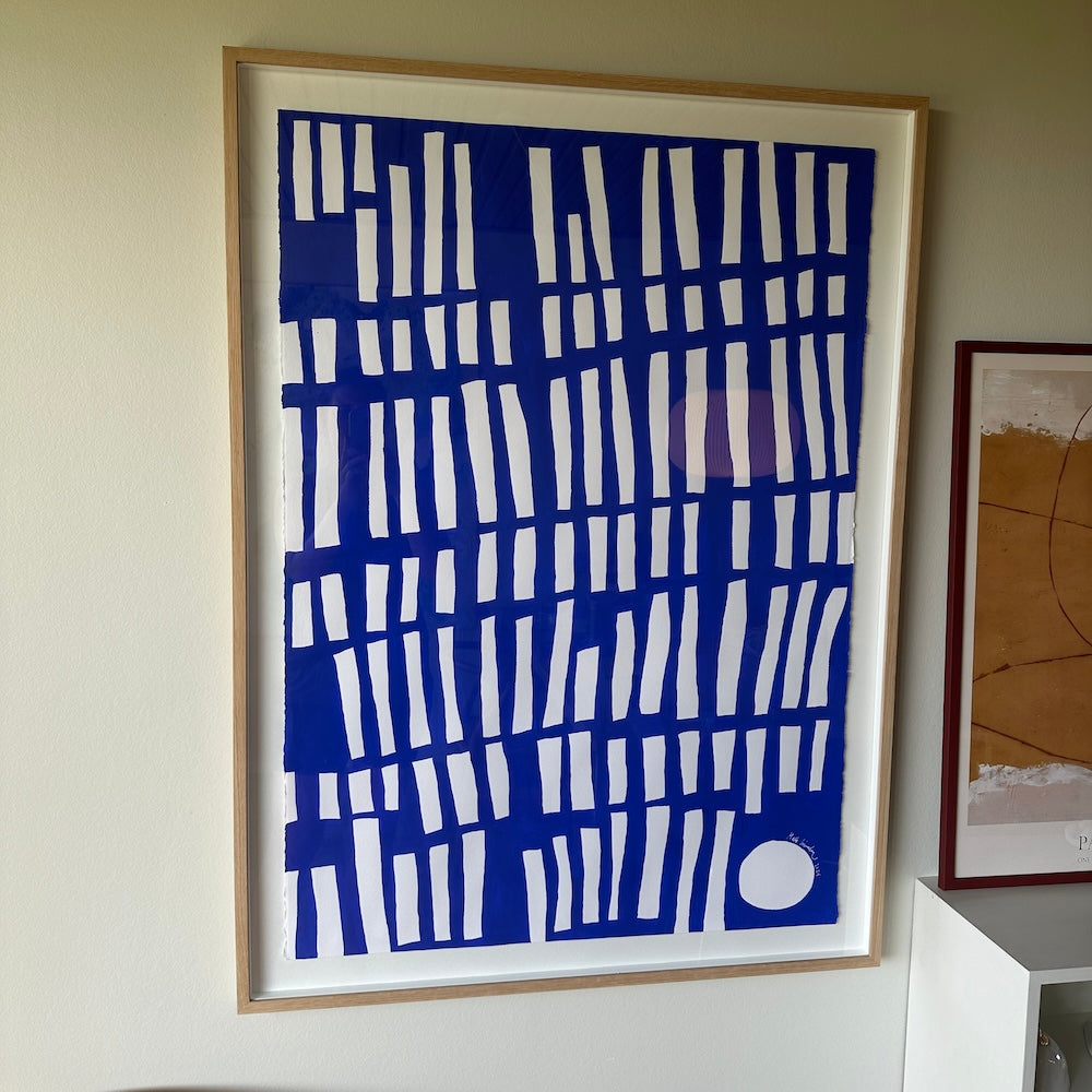 Ultramarine #2 - 111x83 cm - i egetræsramme
