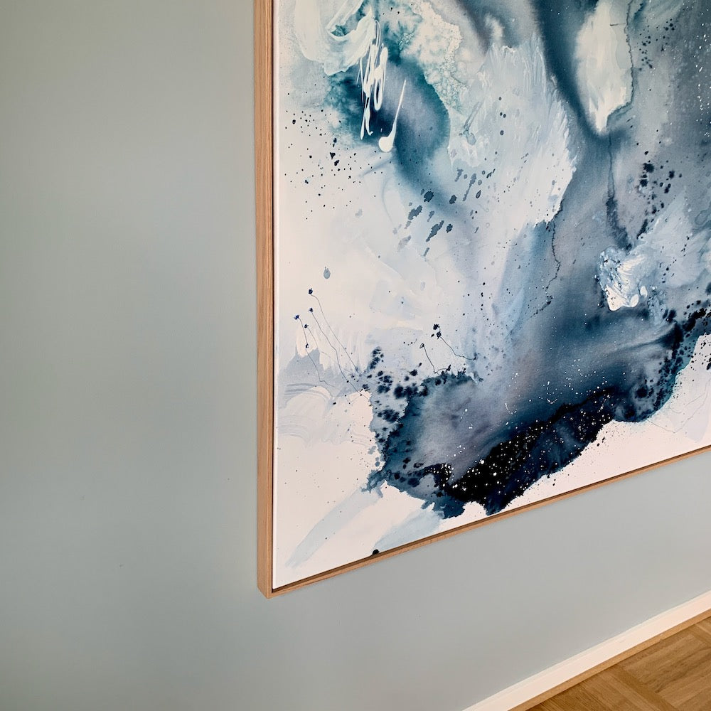 "Monochrome #5" - 140x140 cm  - i ramme