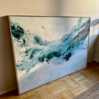 Soft #4 - 130x180 cm - i egetræsramme