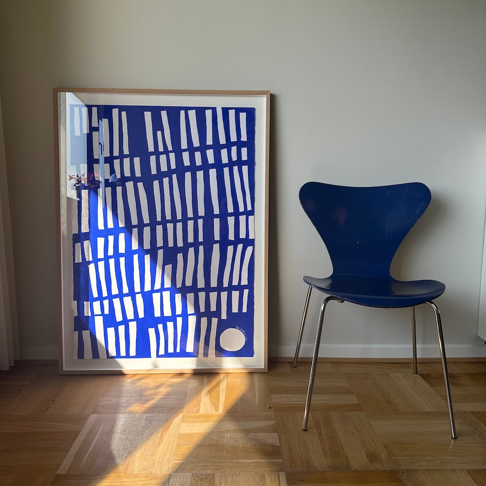 Ultramarine #2 - 111x83 cm - i egetræsramme