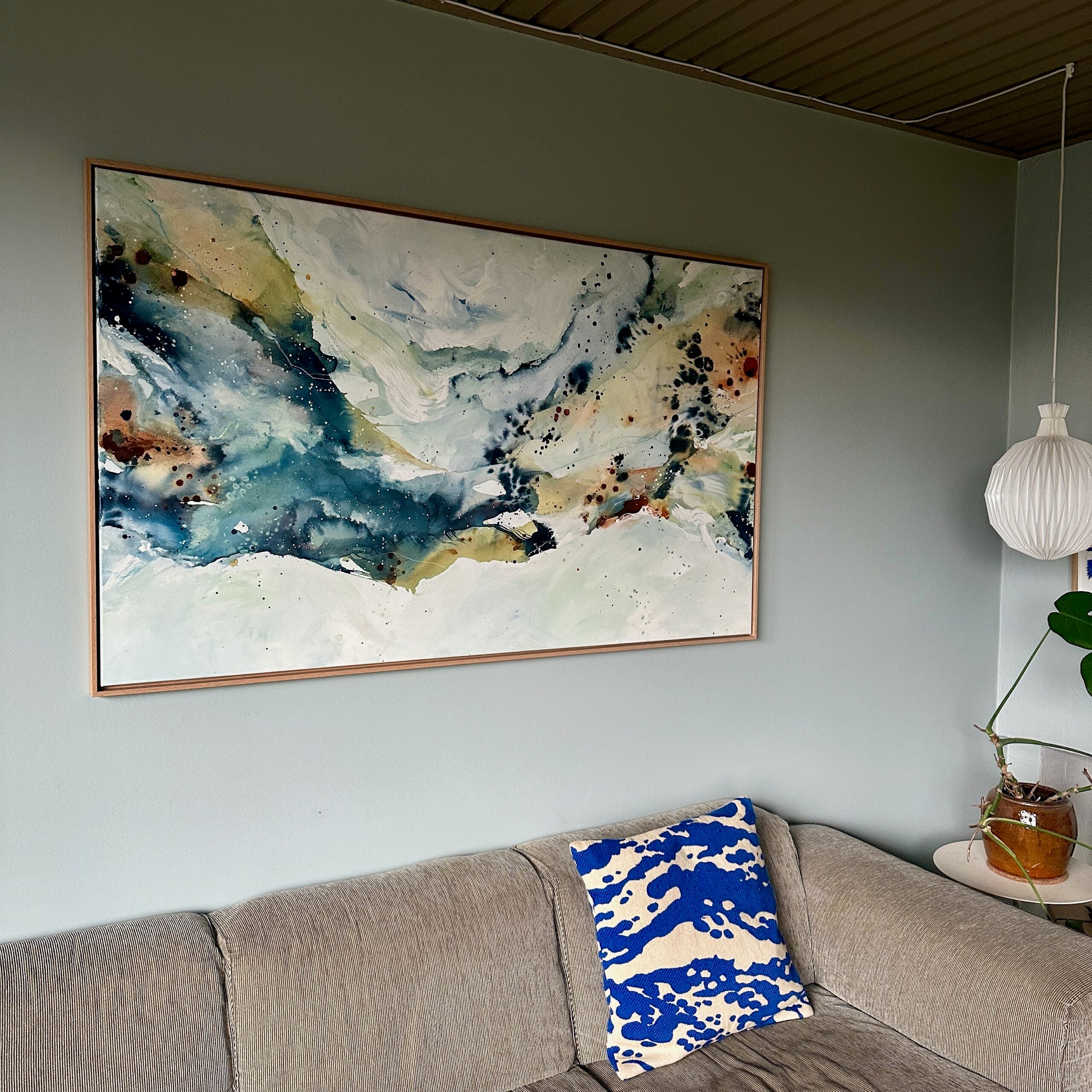 Soft #2 - 90x150 cm - i egetræsramme