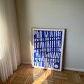 Ultramarine #2 - 111x83 cm - i egetræsramme