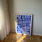 Ultramarine #2 - 111x83 cm - i egetræsramme