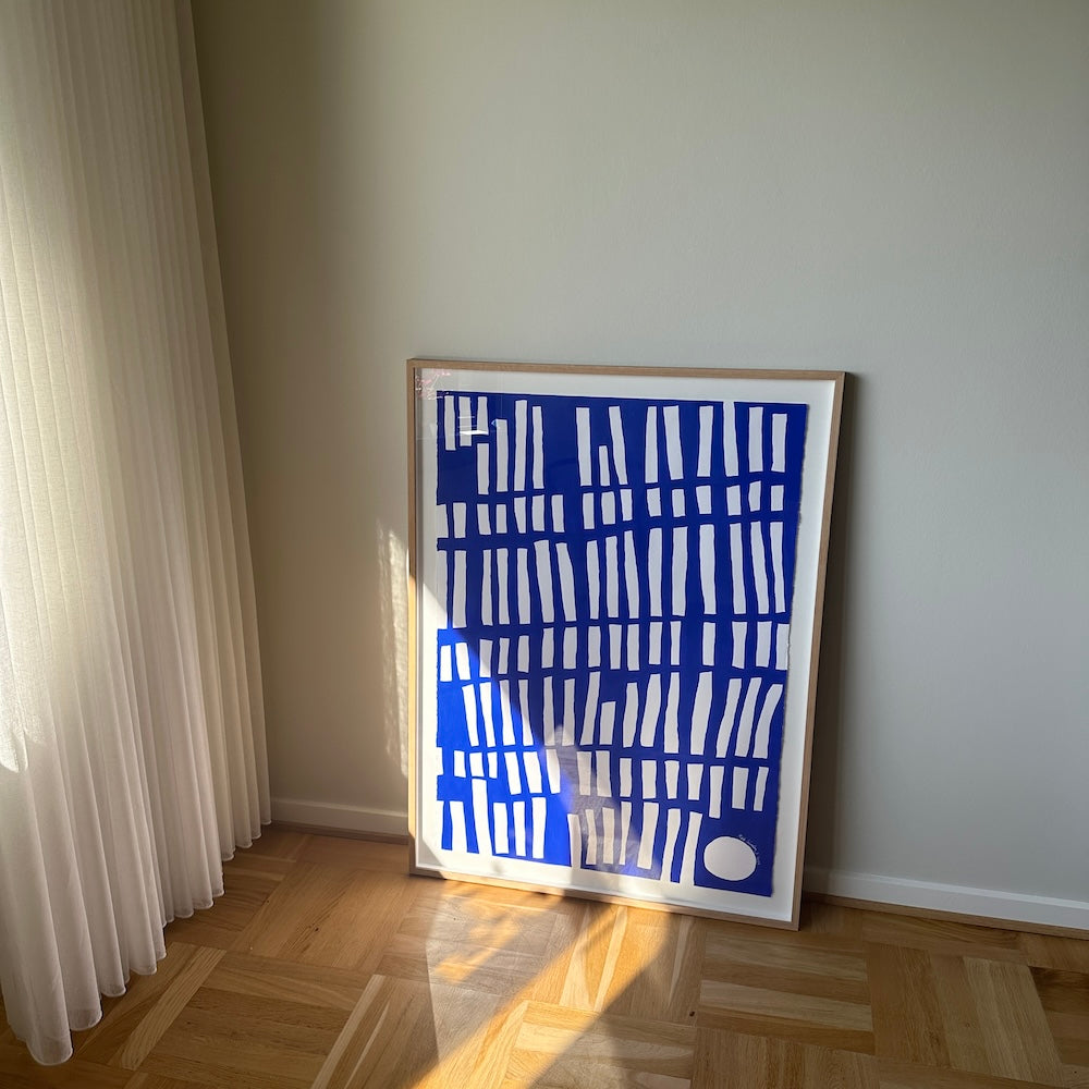 Ultramarine #2 - 111x83 cm - i egetræsramme
