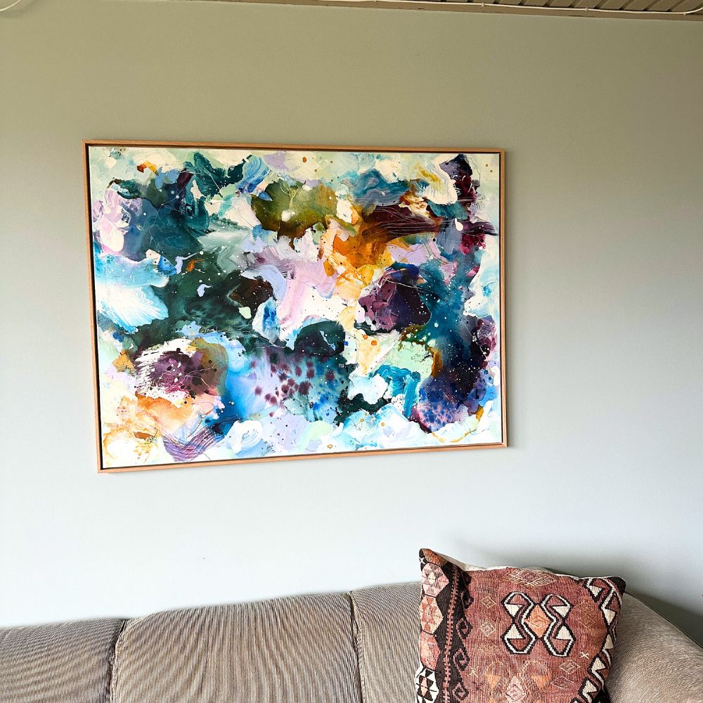 Panorama #4, i egetræs-ramme (90x120 cm)