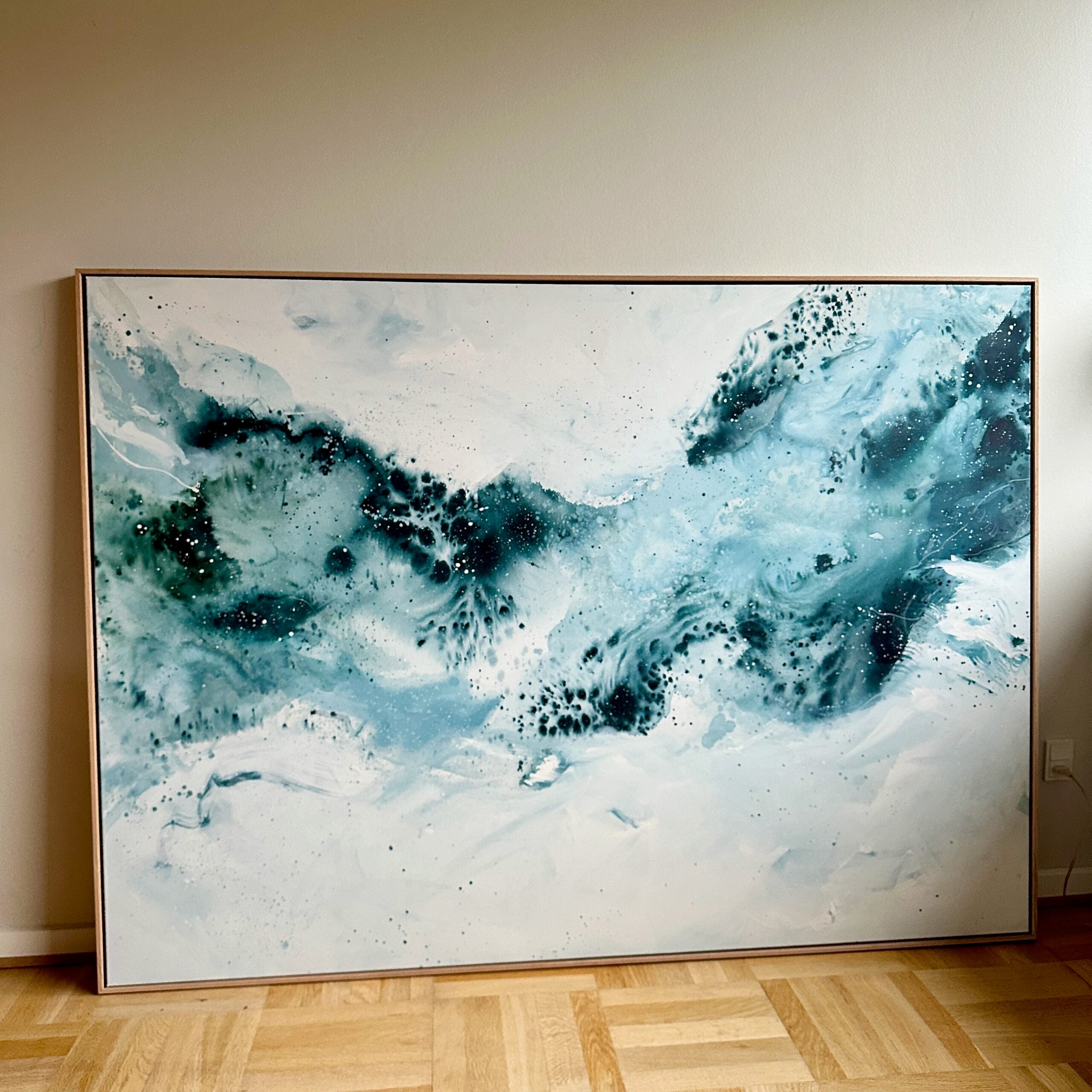 Soft #5 - 130x180 cm - i egetræsramme