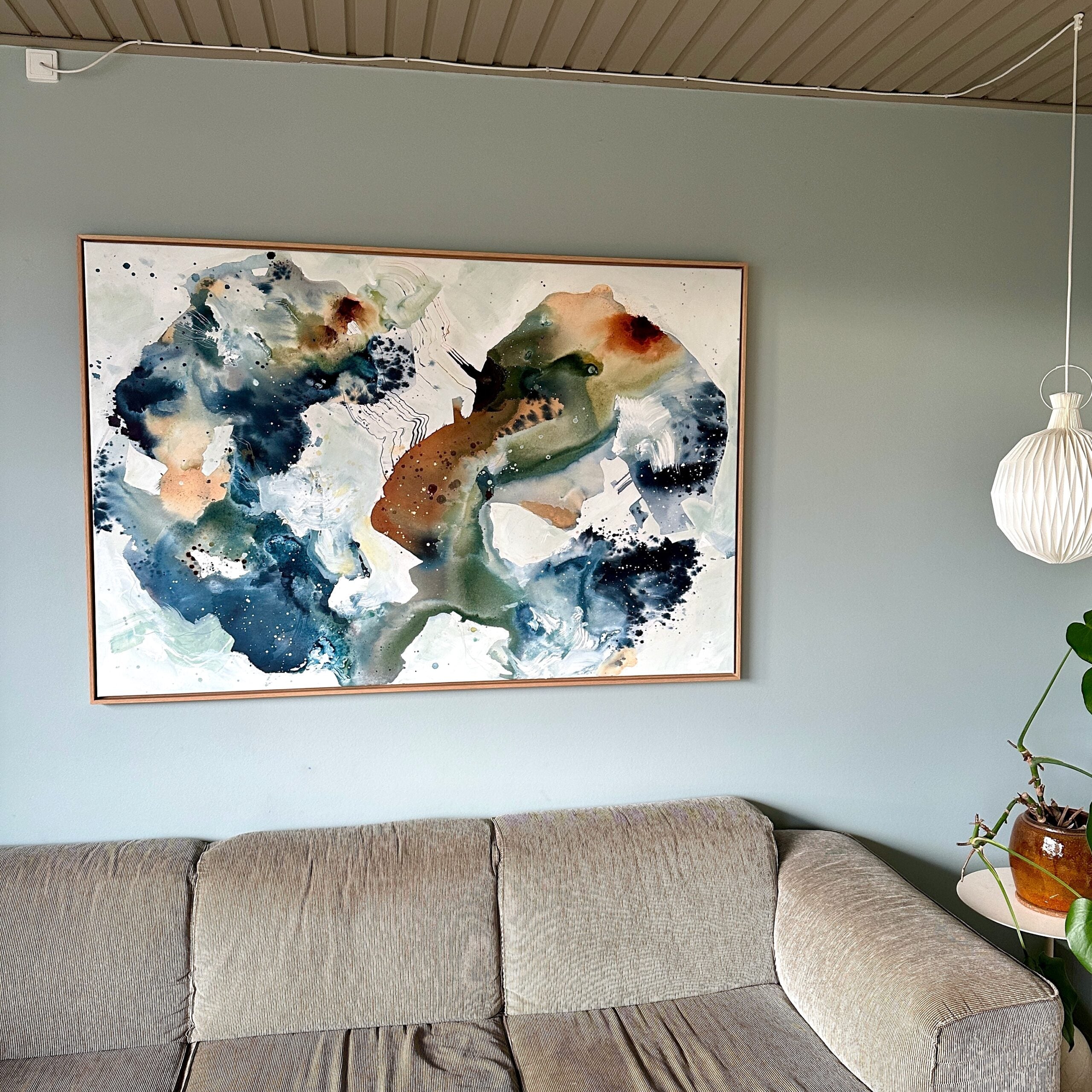 Soft #6 - 100x150 cm - i egetræsramme