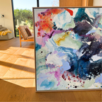 Panorama #3, i egetræs-ramme (90x120 cm)
