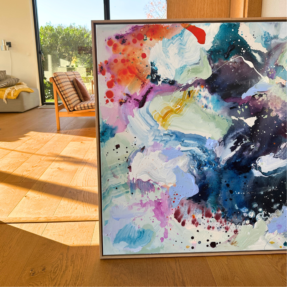 Panorama #3, i egetræs-ramme (90x120 cm)