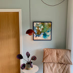 Colour scape #2 - 50x50 cm - blå ramme