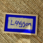 Langsom... - originalt papirværk - 31,5 x 19 cm - egetræsramme/ART-glas
