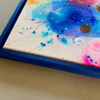 Colour scape #3 - 50x50 cm - blå ramme