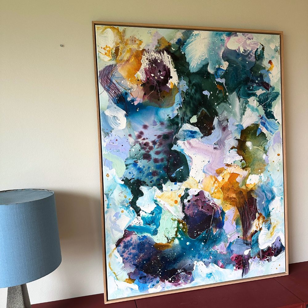 Panorama #4, i egetræs-ramme (90x120 cm)